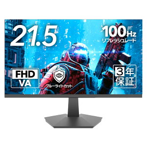 21.5C` j^[ 100Hz FHD VA mOA x[X tbJ[t[ PCj^[ Q[~Oj^[ tfBXvC 21.5V^ tHD HDMI D-sub px VESA Ǌ| 3Nۏ