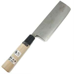 入魂! 古式鍛造 梨地 三枚打 菜切包丁 165mm【ステンレス割込/白紙1号/播州三木・稲岡金物】