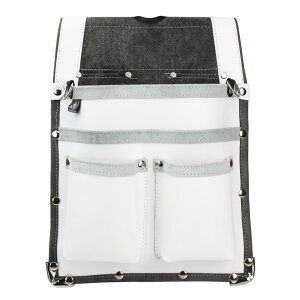 ふくろ倶楽部 釘袋 伝説 かりわく(鋲止) 白 大型 HB-302W【腰袋 仮枠 型枠】