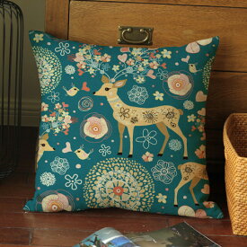 クッションカバー 北欧　雑貨　お洒落　インテリア　45cm×45cm 結婚祝い 新築祝い　可愛い　綿麻　水洗い可　メール便発送　代引き不可 送料無料