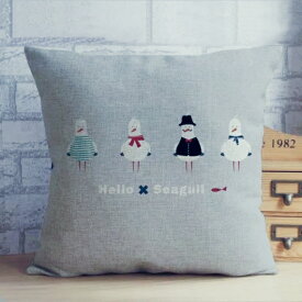 クッションカバー 北欧　雑貨　お洒落　インテリア　45cm×45cm 結婚祝い 新築祝い　可愛い　綿麻　水洗い可　メール便発送　代引き不可 送料無料