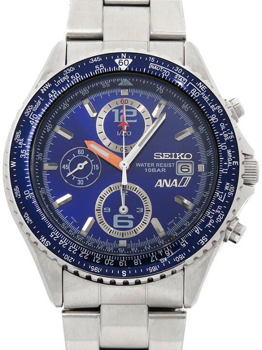 楽天市場】【SEIKO】セイコー『パイロットクロノグラフ ANA ハッピー 
