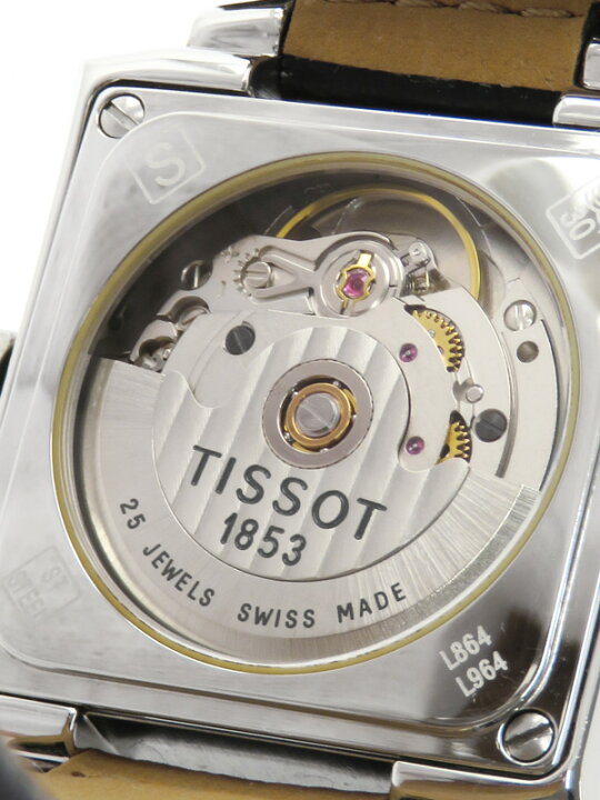 楽天市場】【TISSOT】【裏スケ】ティソ『スクエア ウォッチ』L864/L964 