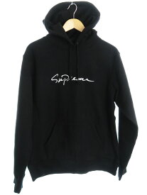 【Supreme】【Classic Script Hooded Sweatshirt】シュプリーム『スウェット 裏起毛プルオーバーパーカー sizeMedium』18FW メンズ 1週間保証【中古】