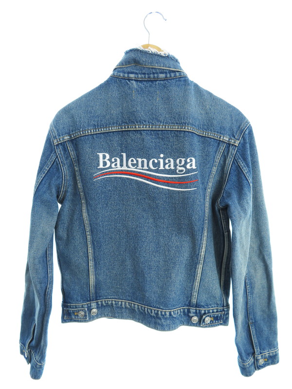 楽天市場】【BALENCIAGA】【Denim Embroidered Jacket】バレンシアガ