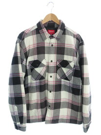 【Supreme】【Quilted Flannel Shirt】シュプリーム『チェック中綿長袖シャツ sizeL』20FW メンズ 1週間保証【中古】