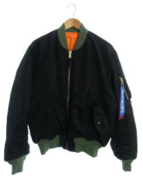 【ALPHA INDUSTRIES】アルファインダストリーズ『Kyne ON AIR キネ MA-1 Bomber sizeL』TA0443-9001 メンズ フライトジャケット 1週間保証【中古】