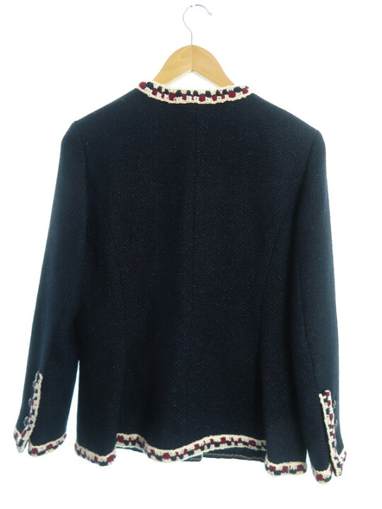 楽天市場】【CHANEL】シャネル『ノーカラージャケット size42 