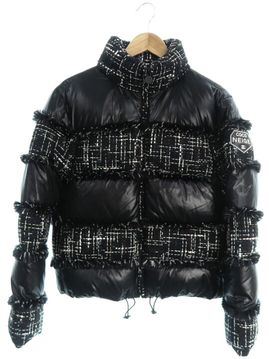 楽天市場】【CHANEL】シャネル『ツイード切替 ダウンジャケット size38 