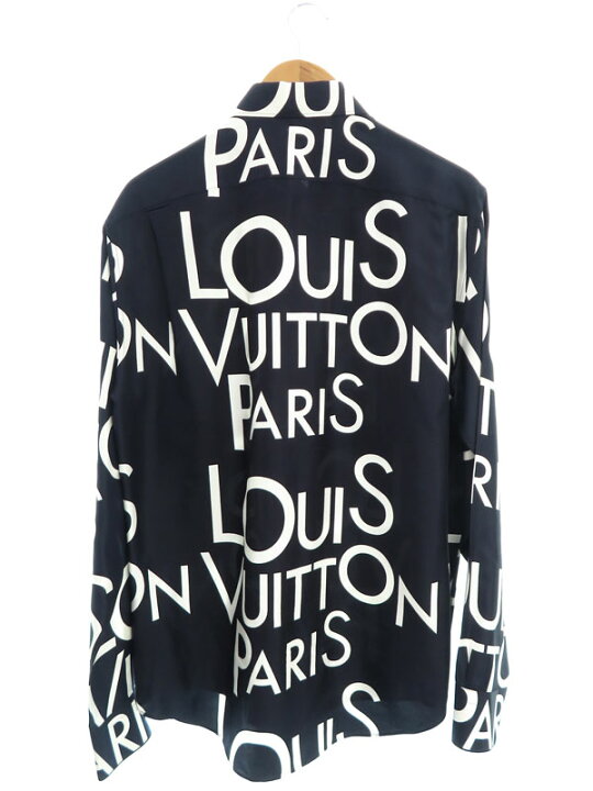 楽天市場】【LOUIS VUITTON】ルイヴィトン『ロゴ シルク 長袖シャツ  