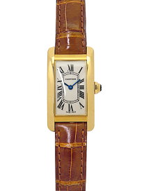 【Cartier】カルティエ『タンクアメリカンSM』W2601556 レディース クォーツ 6ヶ月保証【中古】