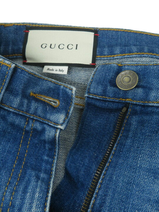 楽天市場】【GUCCI】グッチ『ラベル付 ウォッシュドデニム フレア 