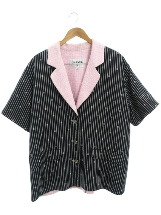 楽天市場】【CHANEL】シャネル『ストライプ ココマーク 五分袖 