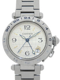 【Cartier】カルティエ『パシャC メリディアン GMT』W31029M7 ボーイズ 自動巻き 3ヶ月保証【中古】