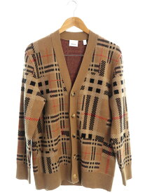 【BURBERRY】バーバリー『カシミヤ チェック カーディガン sizeS P』8045895 メンズ 1週間保証【中古】