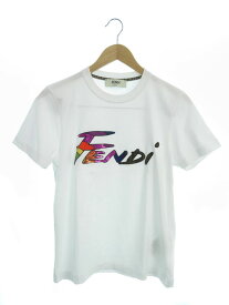 【FENDI】フェンディ『ロゴ 半袖Tシャツ sizeS』FS7254 AJXG レディース 1週間保証【中古】