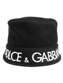 【Dolce＆Gabbana】ドルチェアンドガッバーナ『ロゴ ナイロン バケットハット size58』GH701Z/HUMBB メンズ レディース 帽子 1週間保証【中古】