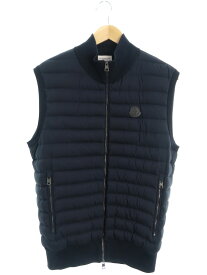 【MONCLER】モンクレール『ニット切替 ダウンベスト sizeXL』F10919L50000 V9100 2019 メンズ 1週間保証【中古】