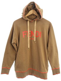 【FENDI】フェンディ『ロゴ 裏起毛 スウェットプルオーバーパーカー sizeXXS』FS7263 AJ0M レディース 1週間保証【中古】