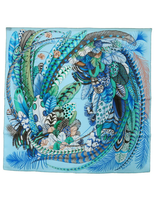 楽天市場】【HERMES】エルメス『カレ90 プリュム アン フェット plumes 