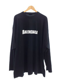 【BALENCIAGA】バレンシアガ『ロゴ 長袖Tシャツ size5』681046 TNVL1 メンズ レディース 1週間保証【中古】
