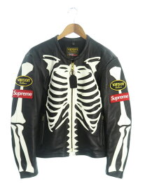 【Supreme】シュプリーム『Vanson Leather Bones Jacket sizeS』17FW メンズ 革ジャン 1週間保証【中古】