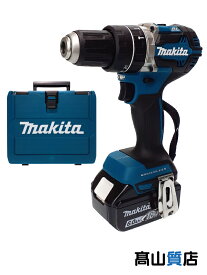 【makita】【未使用品】マキタ『充電式震動ドライバドリル』HP484DRGX 青 18V リチウムイオン6.0Ah×2 アプト ブレシレスモーター ケース【中古】