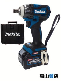【makita】【未使用品】マキタ『40Vmax 充電式インパクトレンチ 12.7sq バッテリ2本/充電器/ケース付』TW004GRDX 電動工具 1週間保証【中古】