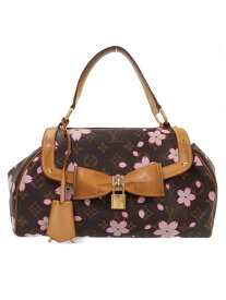 【LOUIS VUITTON】【村上隆】ルイヴィトン『モノグラム チェリーブロッサム サック レトロPM』M92012 レディース ハンドバッグ 1週間保証【中古】