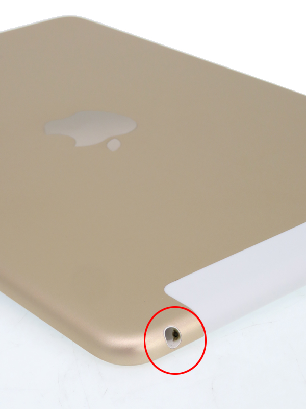 ンジャック アップル『iPad SIMロック解除済 au ゴールド』MK712J/A タブレット 1週間保証：