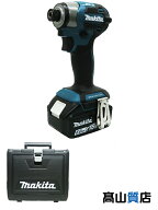 【makita】【未使用品】マキタ『18V 充電式インパクトドライバ / 青 / バッテリ×2/充電器/ケース付』TD1…