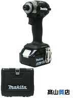 【makita】【未使用品】マキタ『18V 充電式インパクトドライバ / 黒 / バッテリ×2/充電器/ケース付』TD1…