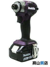 【makita】【未使用品】マキタ『充電式インパクトドライバ Authentic Purple バッテリ×2/充電器/ケース付』TD173DGXAP 電動工具 1週間保証【中古】