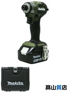 【makita】【未使用品】マキタ『18V 充電式インパクトドライバ / オリーブ / バッテリ×2/充電器/ケース…