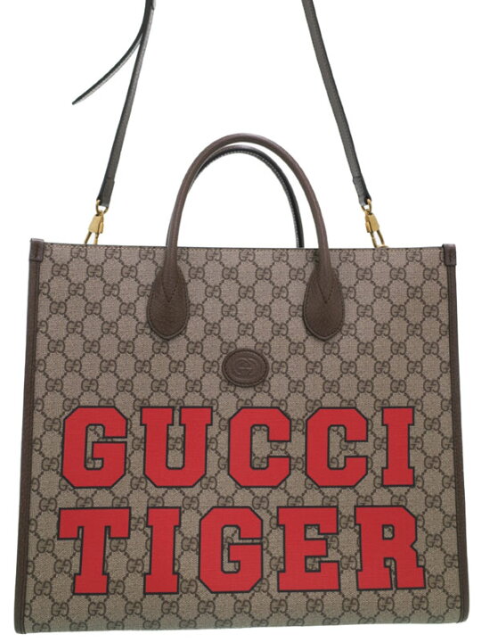 楽天市場】【GUCCI】グッチ『グッチ タイガー ミディアム トート 