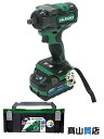 【HiKOKI】【未使用品】ハイコーキ『マルチボルトコードレスインパクトレンチ 電池×2/充電器/ケース付 グリーン』WR3…