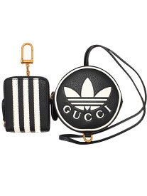 【GUCCI×Adidas】グッチ×アディダス『レザー マルチコインケース＆カードホルダー』721903 メンズ レディース ショルダーポーチ 1週間保証【中古】