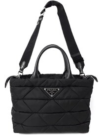 【PRADA】プラダ『Re Nylon パデッド トートバッグ』1BG436 レディース 2WAYバッグ 1週間保証【中古】