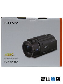 【SONY】【未使用品】ソニー『HANDYCAM デジタルビデオカメラ ブラック』FDR-AX45A(B) デジタル4Kビデオカメラレコーダー 1週間保証【中古】
