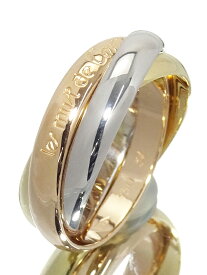 【Cartier】カルティエ『K18YG/K18PG/K18WG トリニティ リング』14号 1週間保証【中古】