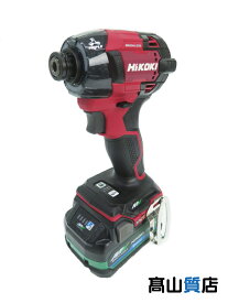 【HiKOKI】【未使用品】ハイコーキ『36V マルチボルトコードレスインパクトドライバ スコーピオンレッド 蓄電池2個』WH36DD(2XHRSZ) 電動工具 1週間保証【中古】