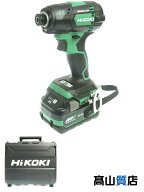 【HiKOKI】【未使用品】ハイコーキ『18Vコードレス静音インパクトドライバ (電池/充電器/ケース付）』WHP…