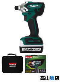【makita】【未使用品】マキタ『充電式インパクトドライバ 14.4V バッテリ・充電器・ソフトケース付』MTD001DWA 電動工具 ライトバッテリ専用 1週間保証【中古】