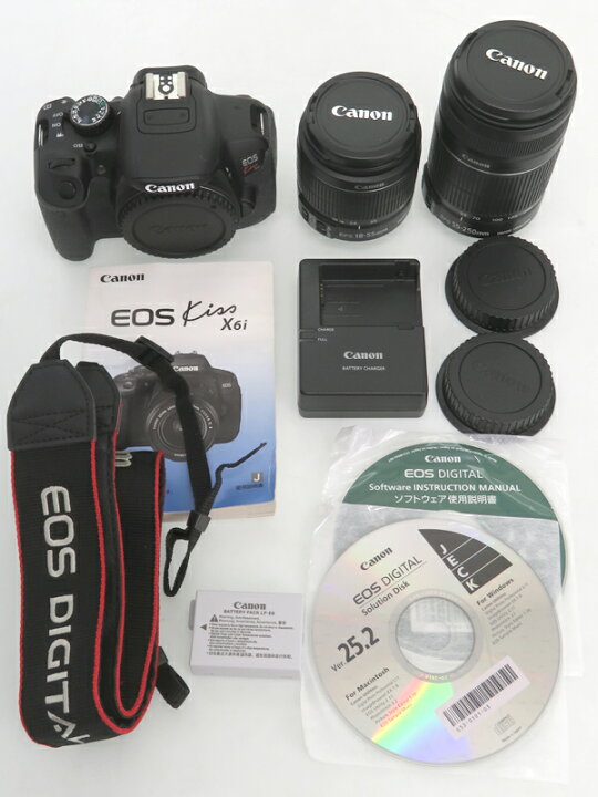 楽天市場】【Canon】キヤノン『EOS Kiss X6i ダブルズームキット』2012 
