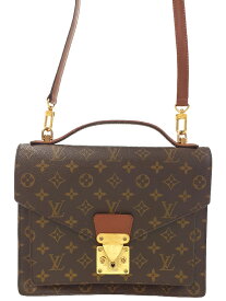【LOUIS VUITTON】ルイヴィトン『モノグラム モンソー』M51185 メンズ レディース 2WAYバッグ 1週間保証【中古】