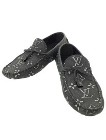 【LOUIS VUITTON】ルイヴィトン『モノグラム ドライビングシューズ size7 1/2(約26cm)』メンズ ローファー 1週間保証 靴【中古】