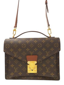 【LOUIS VUITTON】ルイヴィトン『モノグラム モンソー』M51185 メンズ レディース 2WAYバッグ 1週間保証【中古】