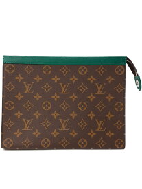 【LOUIS VUITTON】ルイヴィトン『モノグラム マカサー ポシェット ヴォワヤージュMM』M12816 メンズ クラッチバッグ 1週間保証【中古】