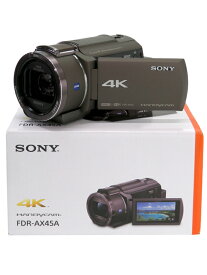 【SONY】ソニー『4Kハンディカム / 64GB / 光学20倍 / ブロンズブラウン』FDR-AX45A(TI) 2022年9月発売 ビデオカメラ 1週間保証【中古】