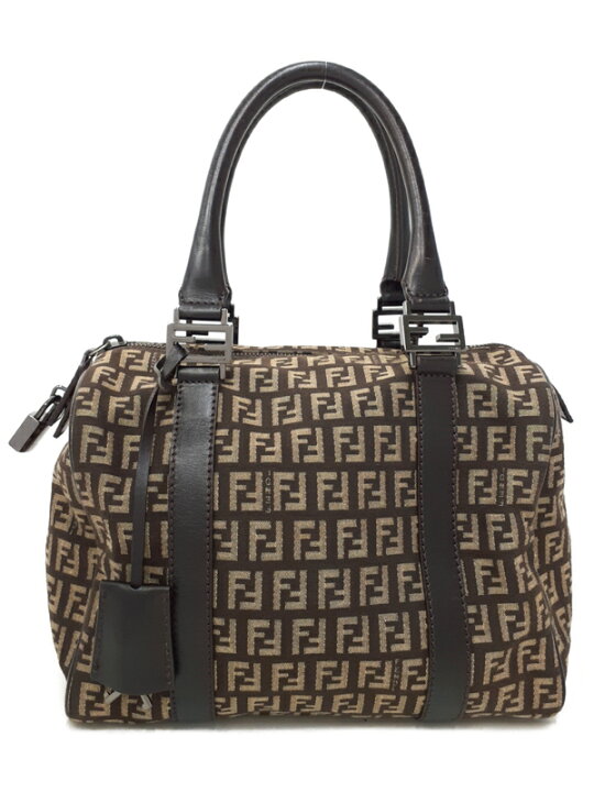 楽天市場】【FENDI】フェンディ『ズッキーノ柄 ミニボストンバッグ 
